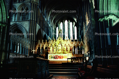 Altar, Worcester Cathedral, Church of Christ and the Blessed Virgin Mary, County, Worcestershire, England