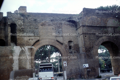 arch, wall, landmark