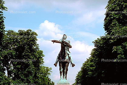 Horse statue, monument, landmark
