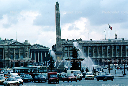Fontaine des Mers, Cleopatra's Needle, Place de la Concorde
