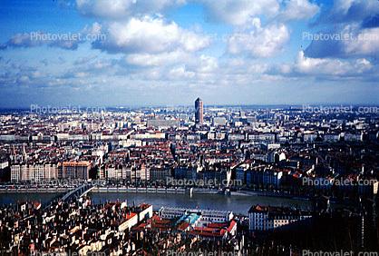 River Seine, skyline, 1950s