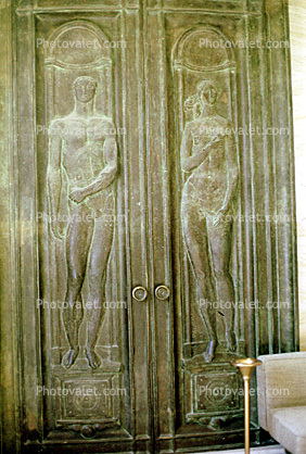 man, woman, bas relief, door, doorway, guy, Lady, Women, Female