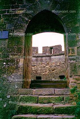 Steps, Entrance, Fortress of Carcassonne, Cit? de Carcassonne