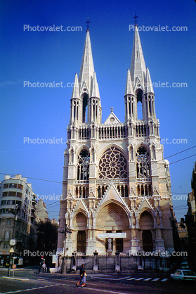 Eglise des R?form?s, Church, Cathedral, Landmark, Statue, Street