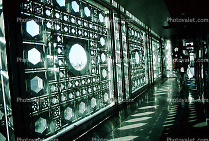 square window, aperture, Institut du Monde Arabe, Arab World Institute, Parisian museum