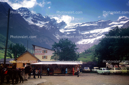 Alps, Mountains, Village, Hotel Le Refuge, July 1971, 1970s