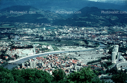 River Drac, Cityscape, Grenoble