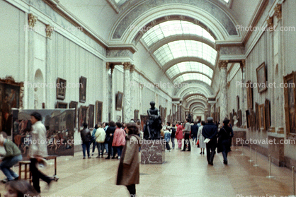 Grande Gallerie, March 26, 1984, Louvre, 1980s