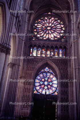 Rheims Cathedral, Stained Glass, Interior, Inside