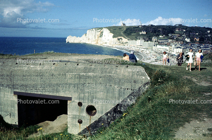White Cliffs, Village, Gun Emplacement, Atlantic Ocean, D-Day memorial, WWII