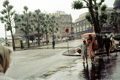 Rain, Rainy, Inclement Weather, Coats, Woman, Umbrella