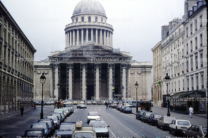 The Pantheon, Dome, Building, Cars, automobile, vehicles, December 1985