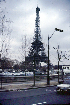 Eiffel Tower, River Seine, December 1985
