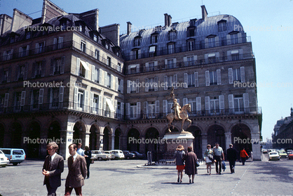 Joan of Arc Statue, mansion, palace, castle, building, June 1973