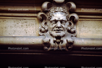Face Bas-relief, man, Musee du Petit Palais