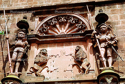 Knight, Sword, Heidelberg Castle, Baden-W?rttemberg, Heidelberger Schlossruin, K?nigstuhl Hillside, Karlsruhe, landmark
