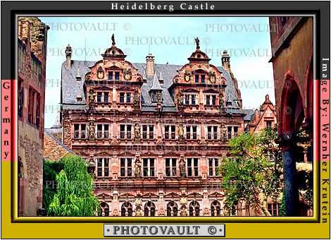 Heidelberg Castle, Baden-W?rttemberg, Heidelberger Schlossruin, K?nigstuhl Hillside, Karlsruhe, landmark