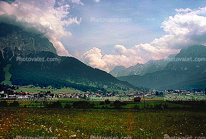 Valley, Bucolic, Village, Grass, Bavaria
