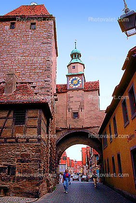 Tower, Short Tunnel, Rothenburg ob der Tauber, Bavaria, Middle Franconia, Ansbach