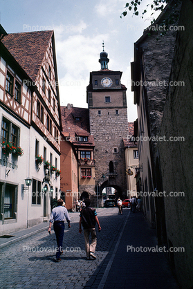 Clock Tower, Rothenburg ob der Tauber, Bavaria, Middle Franconia, Ansbach