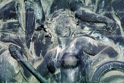 sculpture, bar-relief, woman, female, Lady, Women, Dresden