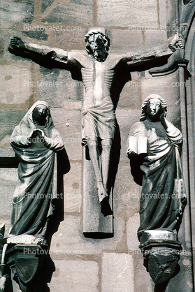 Christ Statue, cross, Neurenberg
