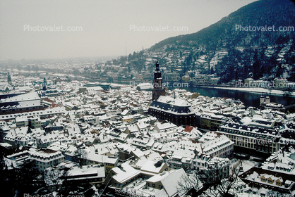 Snow, Winter, Heidelberg, River Nekar, Baden-W?rttemberg, Karlsruhe, Oldenwald