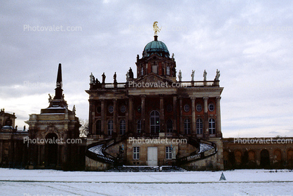 Potsdam New Palace, The New Palace (German: Neues Palais), Sanssouci Royal Park, Potsdam, Berlin, landmark, Palais