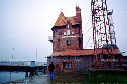 Docks, Tower, Harbor, Building, Stralsund