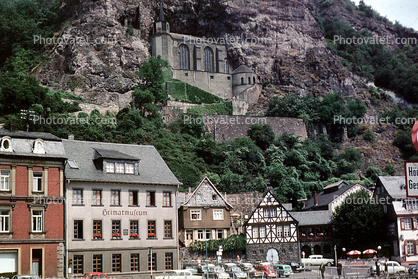 Felsenkirche, (Crag Church), Cliff, Birkenfeld district, Rhineland-Palatinate, Germany, cliffs, cliff-hanging architecture