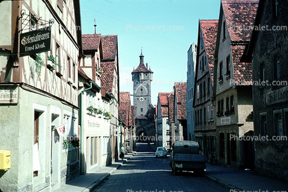 Klingen Tower, homes, buildings, village