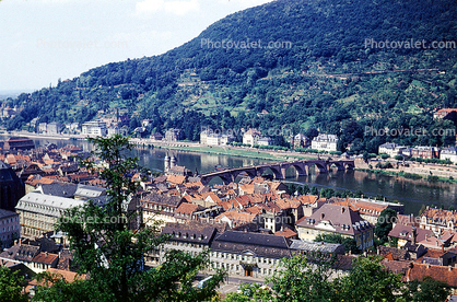 Heidelberg, River Nekar, Baden-W?rttemberg, Karlsruhe, Oldenwald, August 1959