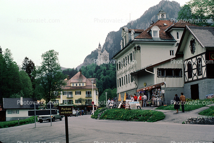 buildings, shops, Neuwanschtein, Castle