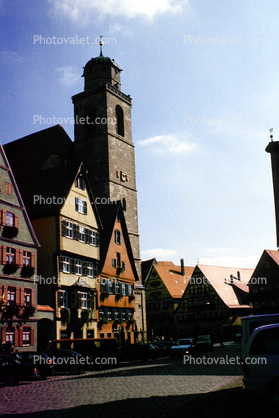 Church, Tower, Dinkelsbuhl, Bavaria