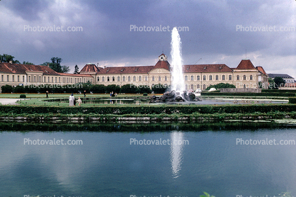Water Fountain, aquatics, Pond, Lake, Nymphenburg Castle, Schlo? Nymphenberg, Munich