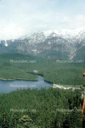 Lake, Forest, Mountains, Alps, Snow, Ice, Zugspitze, Woodland, Trees