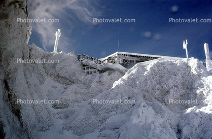 Zugspitze, Mountains, Alps, Snow, Ice, Observatory, Cold, Weather Station, Research Station