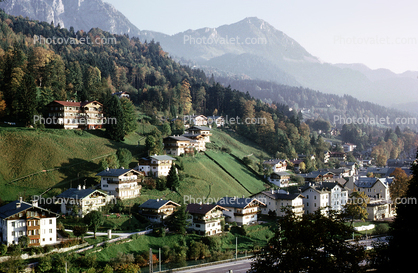 Hillside, Homes, Houses, Buildings, Forest, Berchtesgaden, Bavaria