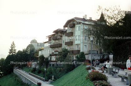Hillside, Hotel, Buildings, Steep, Berchtesgaden, Bavaria
