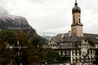 clock tower, building, landmark, Garmisch, Garmisch-Partenkirchen, Bavaria