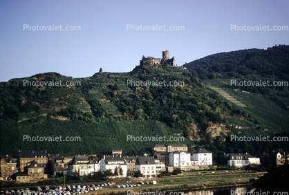 Castle, Hillside, Rhine River