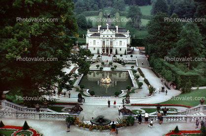 Water Fountain, pond, Linderhof Palace, Schloss, Museum, Ettal, Bavaria