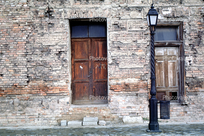 Door, Doorway, Entrance, Brick Building, Budapest