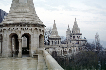 Fishermans Bastion, Cone Roof, Buda Castle Hill, Budapest