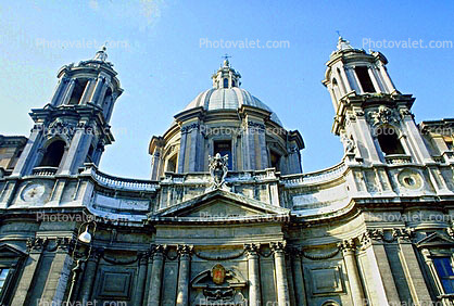 Sant'Agnese in Agone, Baroque Piazza Navona, Rome, famous landmark
