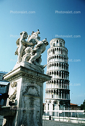 Fontana dei Putti and the Leaning Tower of Pisa, Cherub