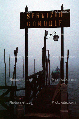 Servzio Gondole sign, Gondola, Venice, Waterway, Canal