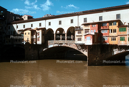 Ponte Veccio Bridge, Arno River, Florence, landmark, Medieval bridge