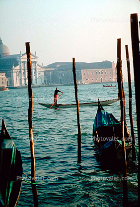 Gondola, Venice, San Giorgio Maggiore island, Waterway, Canal