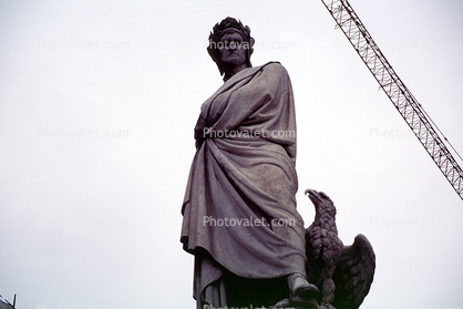 Statue of Dante Alighieri on Piazza Santa Croce, Florence